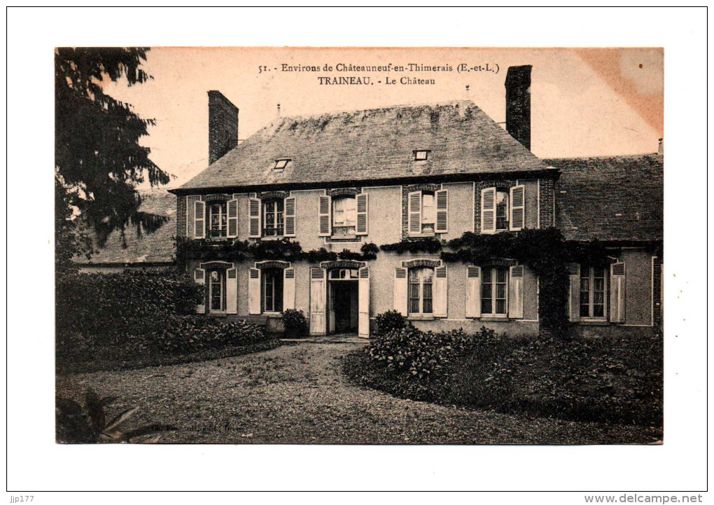 Canton Châteauneuf En Thymerais A Thimert Gâtelles Vue Sur Le Chateau De Tresneau Traineau Edit Foucault - Châteauneuf