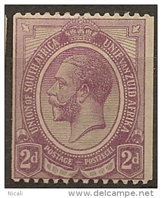 SOUTH AFRICA 1913 2d KGV Coil SG 21 HM #CM125 - Unused Stamps