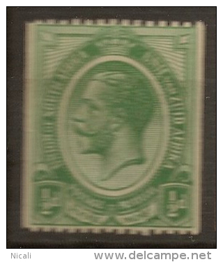 SOUTH AFRICA 1913 1/2d KGV Coil SG 18 HM #CM121 - Unused Stamps