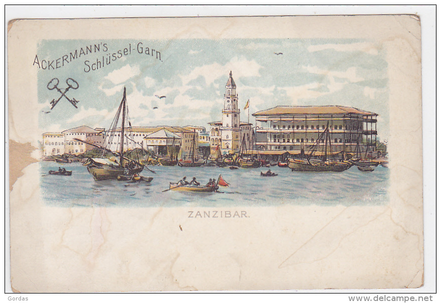 Tanzania - Zanzibar - Ackermann´s Schlussel-Garn. -Werbung - Tansania