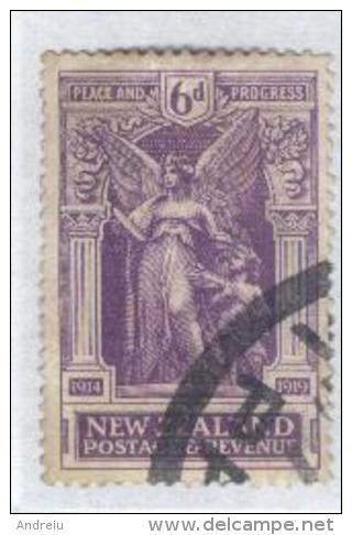 1920 New Zealand - Peace & Progress (Peace Issue) 6d SG 457 Sc 169 Used Oblitere - Used Stamps