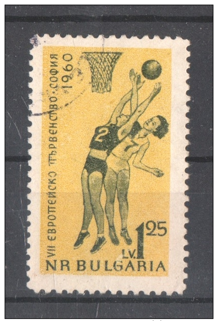 46-503 // BG - 1960  EUROPE CUP - BASKETBALL  Woman   Mi 1162 O - Usados