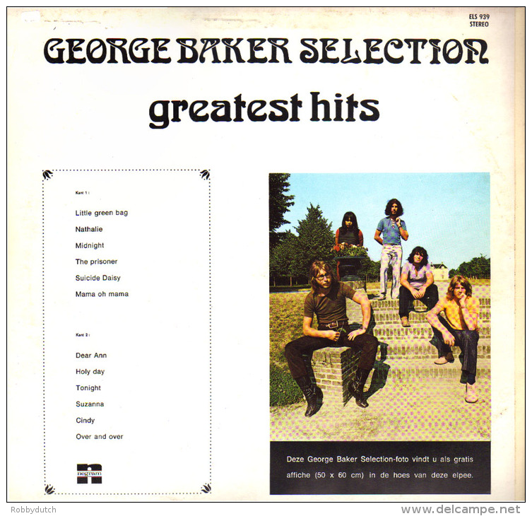 * LP *  GEORGE BAKER SELECTION - GREATEST HITS (Holland 1972) - Disco, Pop