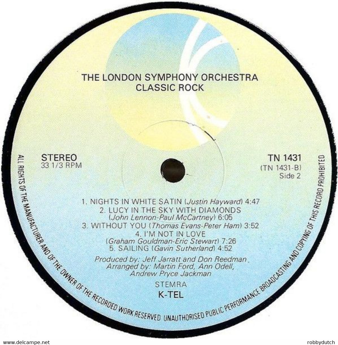 * 2LP *  CLASSIC ROCK - LONDON SYMPHONY ORCHESTRA (Holland 1977) - Instrumentaal