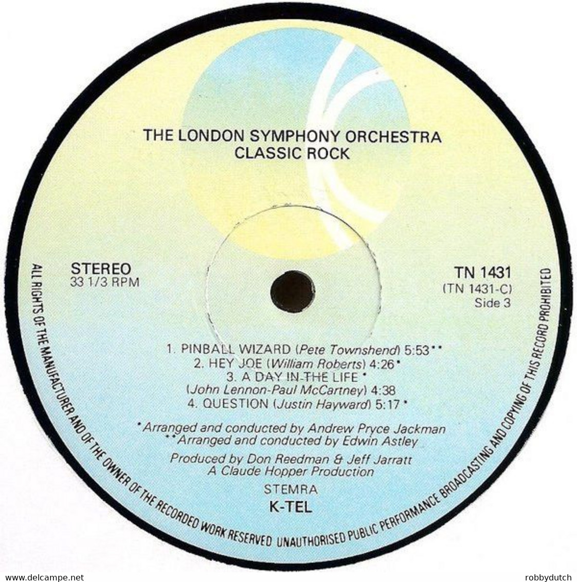 * 2LP *  CLASSIC ROCK - LONDON SYMPHONY ORCHESTRA (Holland 1977) - Instrumentaal