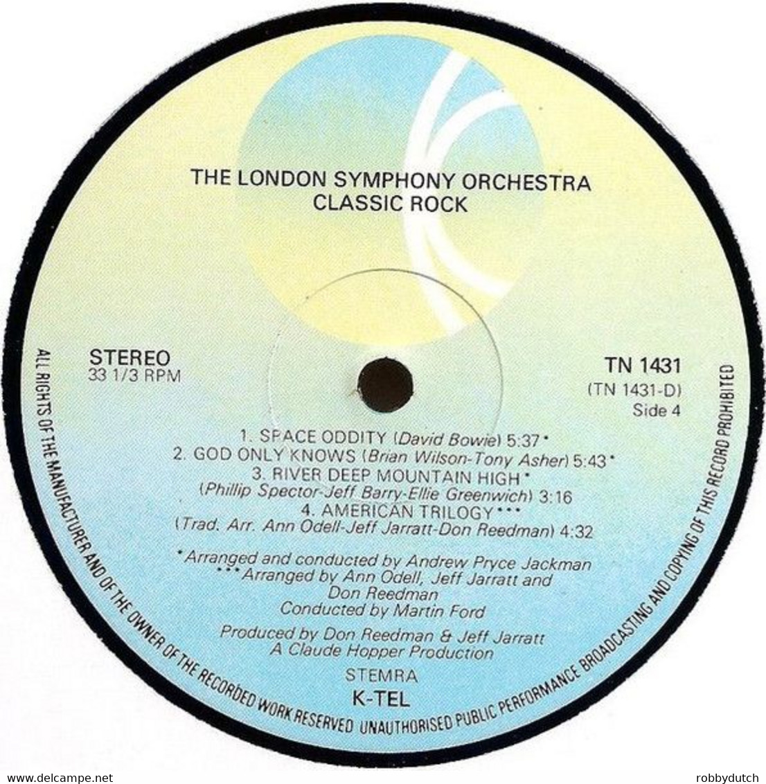 * 2LP *  CLASSIC ROCK - LONDON SYMPHONY ORCHESTRA (Holland 1977) - Instrumentaal