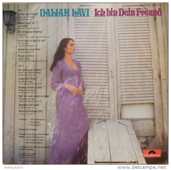 * LP *  DALIAH LAVI - ICH BIN DEIN FREUND (Germany 1972 EX-!!!) - Andere - Duitstalig