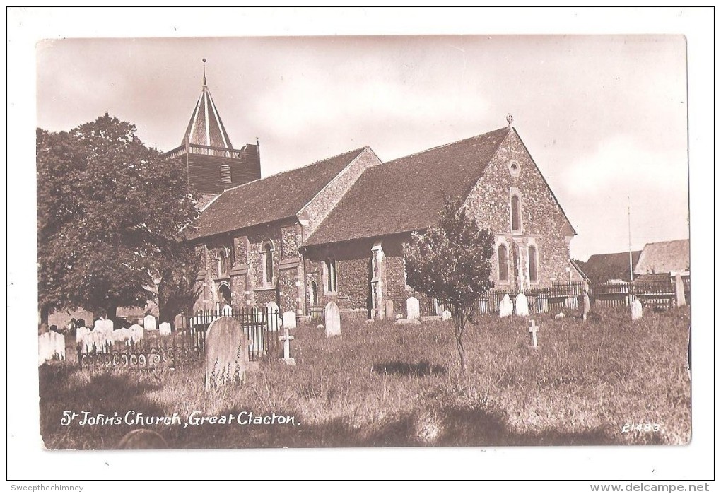 RP ST. JOHNS CHURCH Great Clacton  Clacton-On-Sea. Essex  COOK & EAVES PIER AVENUE CLACTON ON SEA ALL KODAK SUPPLIES - Autres & Non Classés