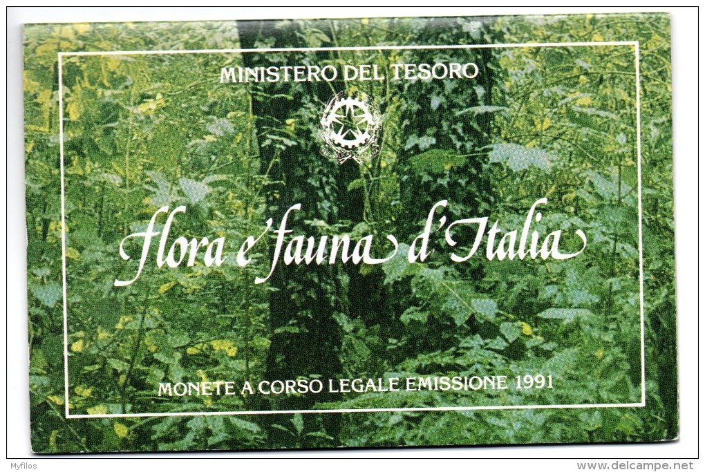 1991 ITALIA FLORA E FAUNA DITTICO ARG FDC - Commemorative