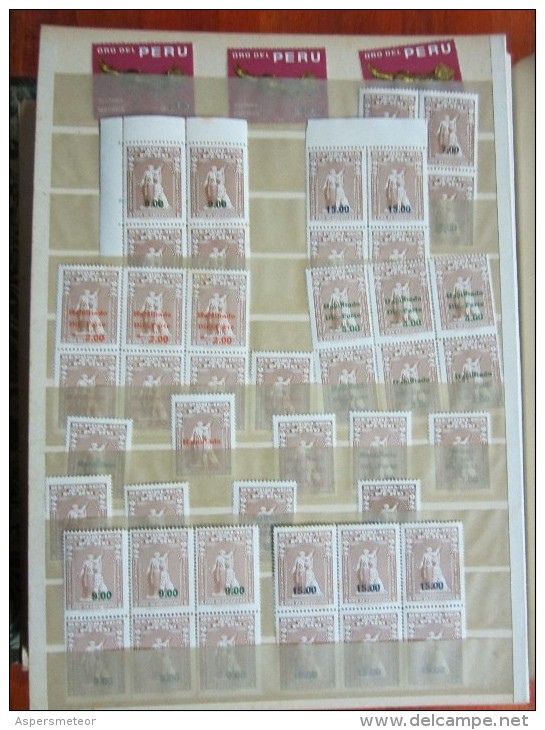 ESTUPENDO MAGNIFICO PERU PEROU GRAN COLECCION DE SELLOS MAYORIA MNH MAS DE 1450 EUROS YVERT & TELLIER DE COTATION