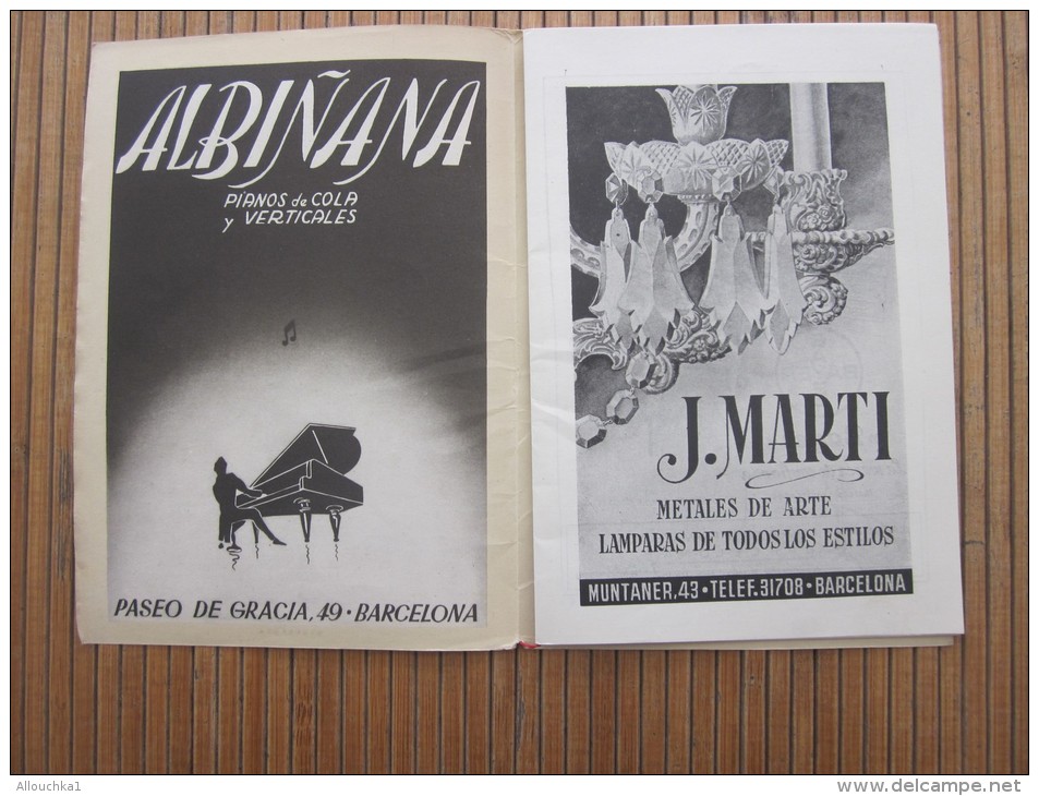 RARE Gran Teatro del LICEO TEMPORADA de invierno 1948/49 Barcelona Espana Programme  Fausto FAUST OPERA 5 actes pelléas