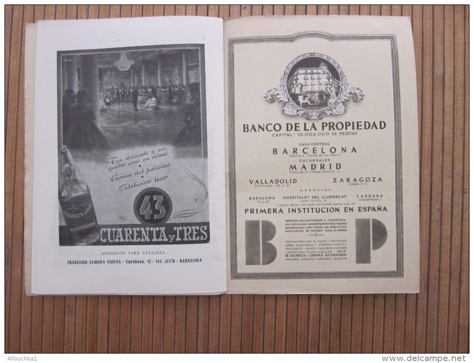 RARE Gran Teatro del LICEO TEMPORADA de invierno 1948/49 Barcelona Espana Programme  Fausto FAUST OPERA 5 actes pelléas