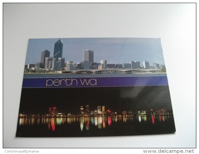 STORIA POSTALE FRANCOBOLLO COMMEMORATIVO AUSTRALIA Perth WA By Night Perth City And Narrows Bridge - Perth