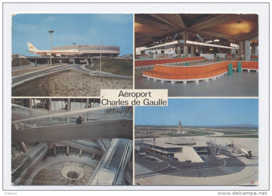 ROISSY En FRANCE : Aéroport Charles De Gaulle  -RECTO /VERSO- E69 - 1946-....: Moderne