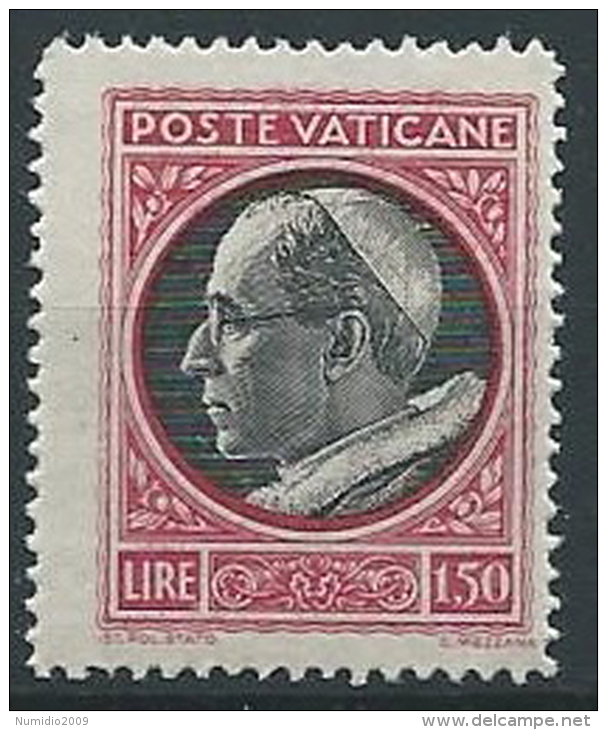 1945 VATICANO MEDAGLIONCINI 1,50 LIRE MNH ** - EDV16.4-1 - Nuovi