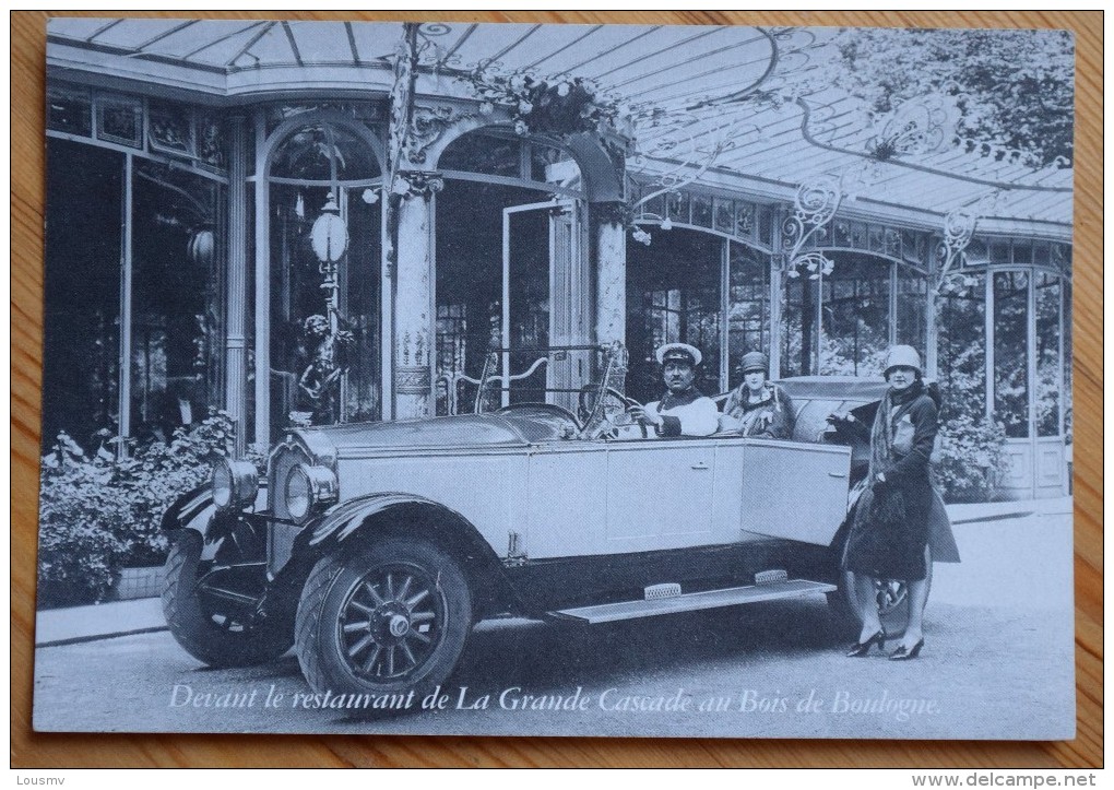 Buick 6 Cylindres Type 17 HP Torpédo 5 Places Devant Le Restaurant De La Grande Cascade Au Bois De Boulogne - (n°2337) - Voitures De Tourisme