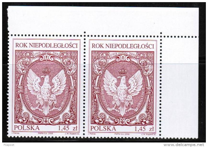 Poland 2008, Mi 4400 Rok Niepodleg&#322;o&#347;ci **MNH - Nuevos