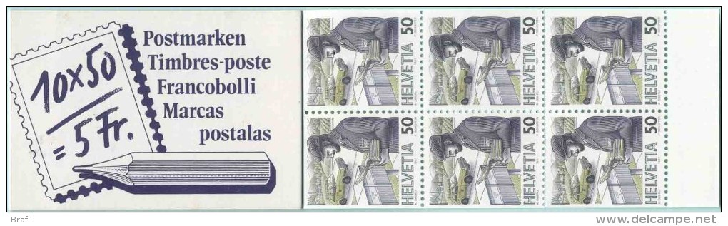 1985 Svizzera, Libretto 5 Franchi Trasporti Postali Nuovo (**) Serie Completa - Ungebraucht