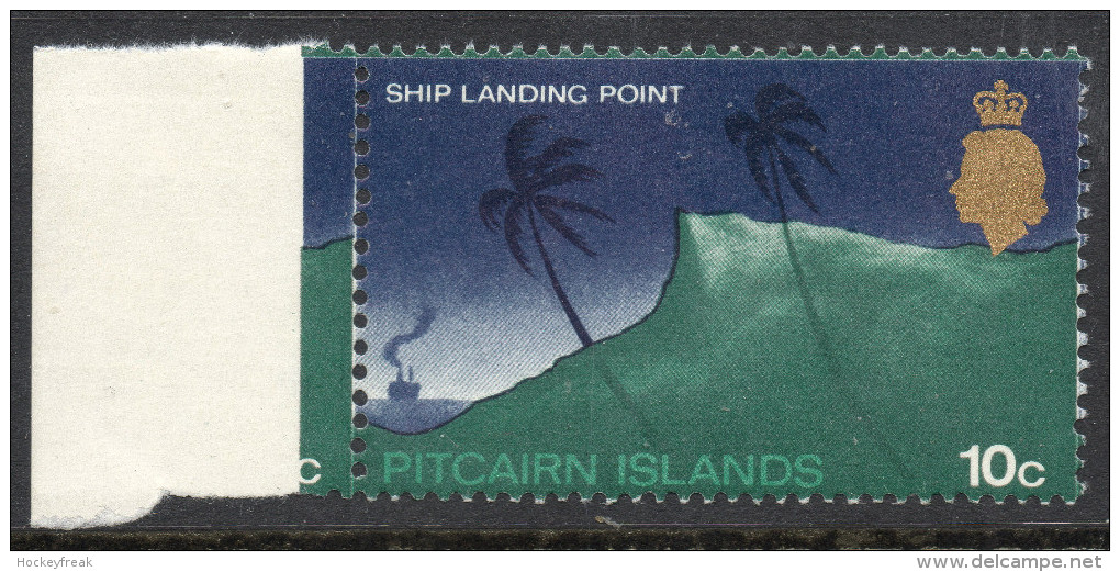 Pitcairn Islands 1971 - 10c On Glazed Paper - Wmk Crown To Right Of CA Variety SG101aw MNH Cat £6 SG2018 Empire - Pitcairn Islands