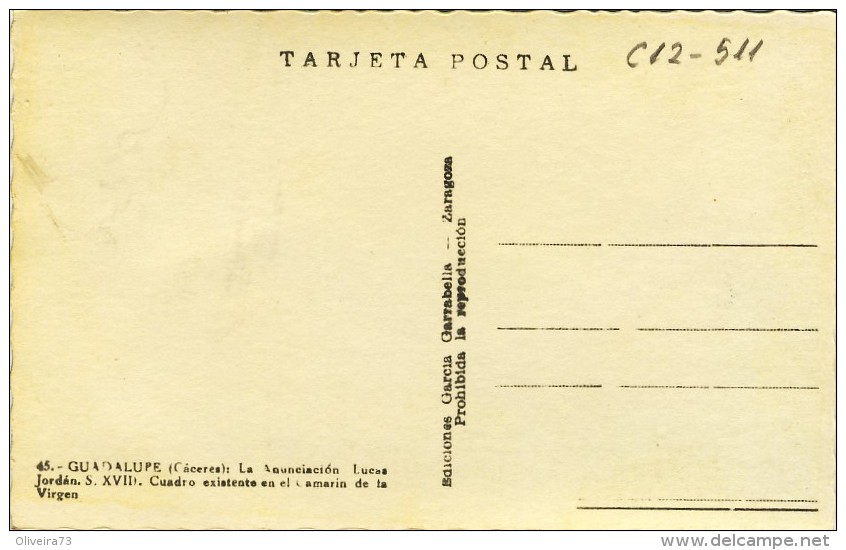 GUADALUPE. (Cáceres): La Anunciación. Lucas Jordán - 2 Scans - Cáceres