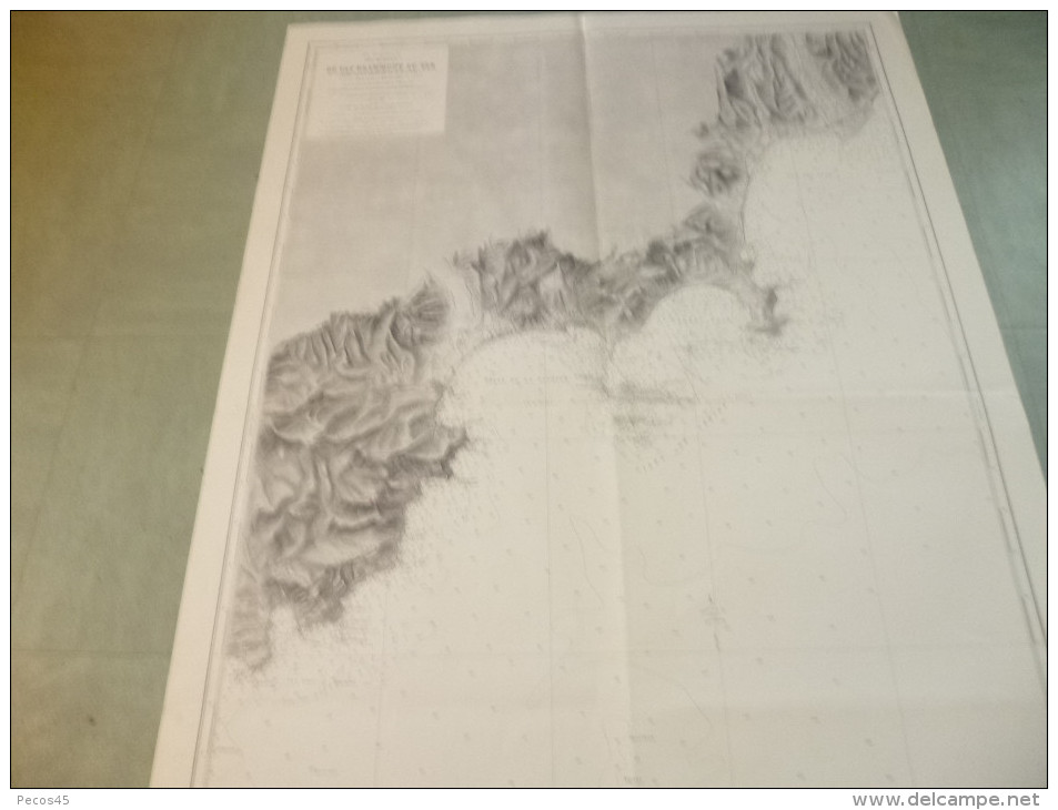 Service Hydrographique De La Marine : Du CAP DRUMONT Au VAR - 1 / 49 800ème - 1898 / 1953. - Nautical Charts