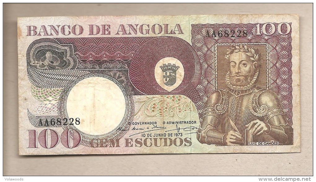 Angola - Banconota Circolata Da 100 Scudi - 1973 - Angola