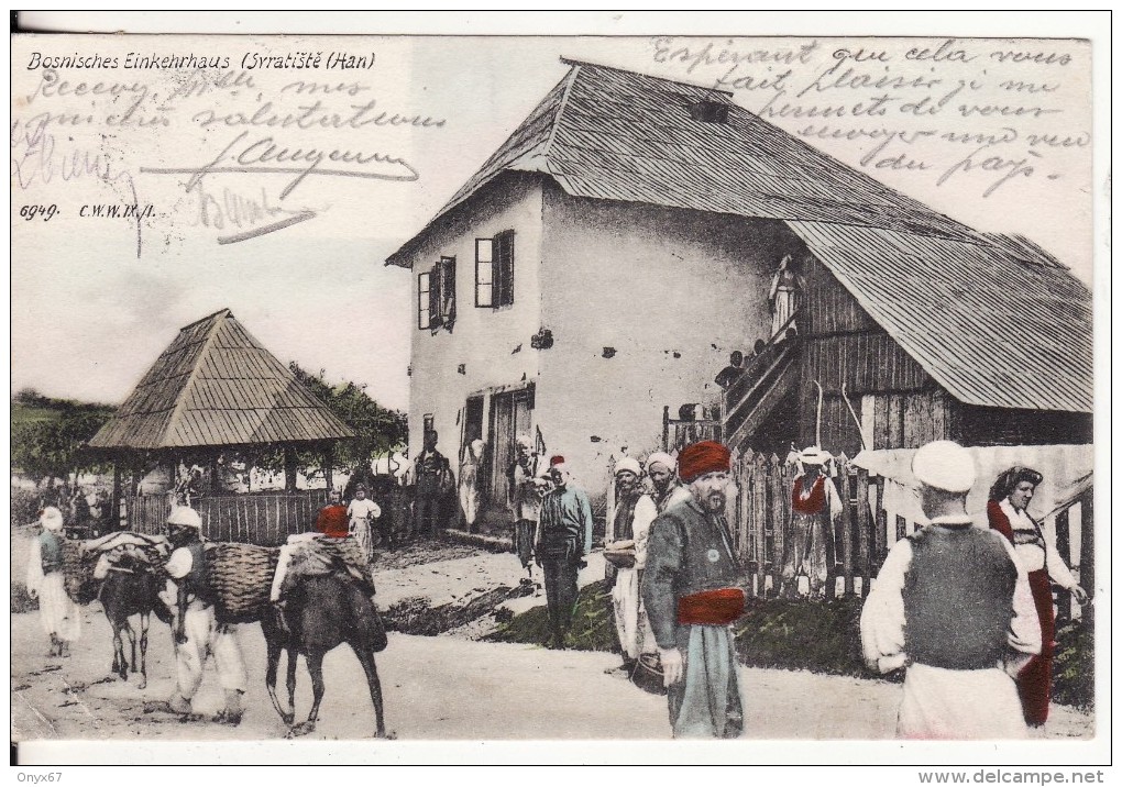 BOSNIE-HERZEGOVINE-Bosnisches Einkehrhaus (Syratiste (Han) Timbre-Cachet-Stempel - Bosnië En Herzegovina