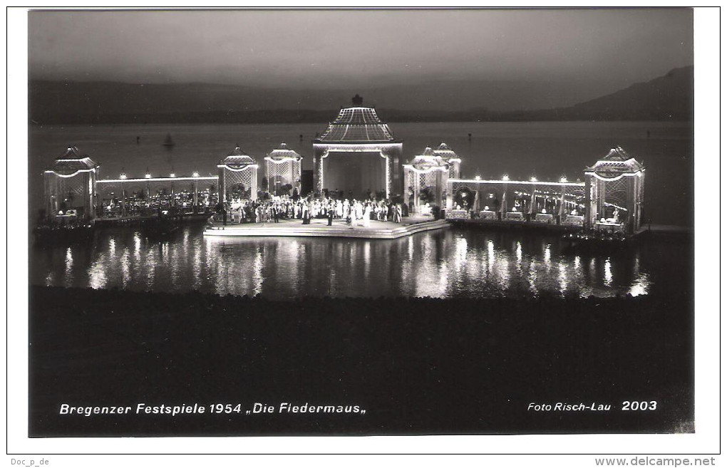 Österreich - Bregenz - Bregenzer Festspiele 1954 - Die Fledermaus - Bregenz