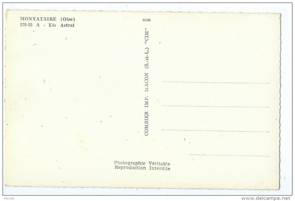 CPSM - Montataire - Ets ASTRAL - Montataire