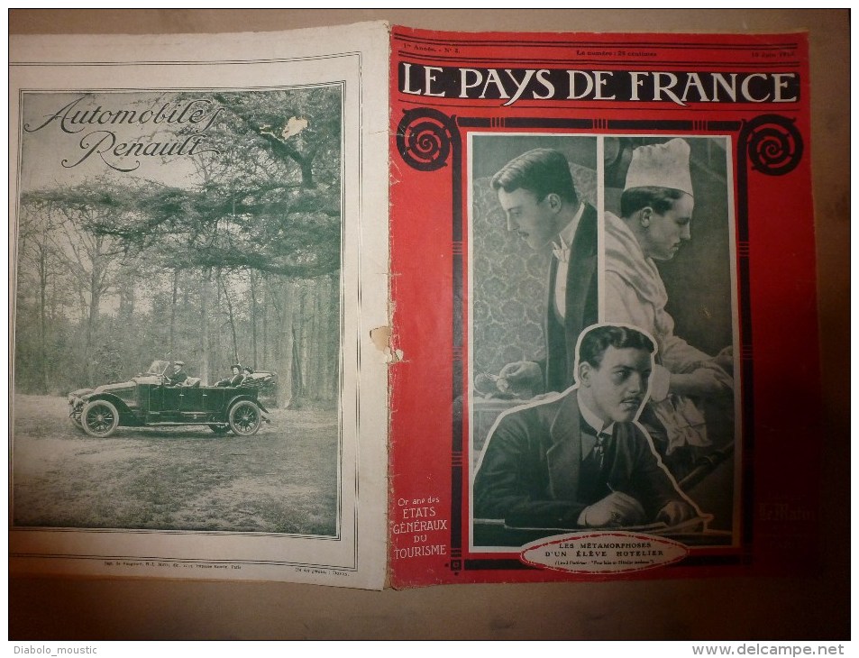 1914 JOURNAL De GUERRE (Le Pays De France) : Cuisine Héroïque; RABAT; Grenoble; MORVAN; Vannes;  Pont De LEZARDRIEUX - Français