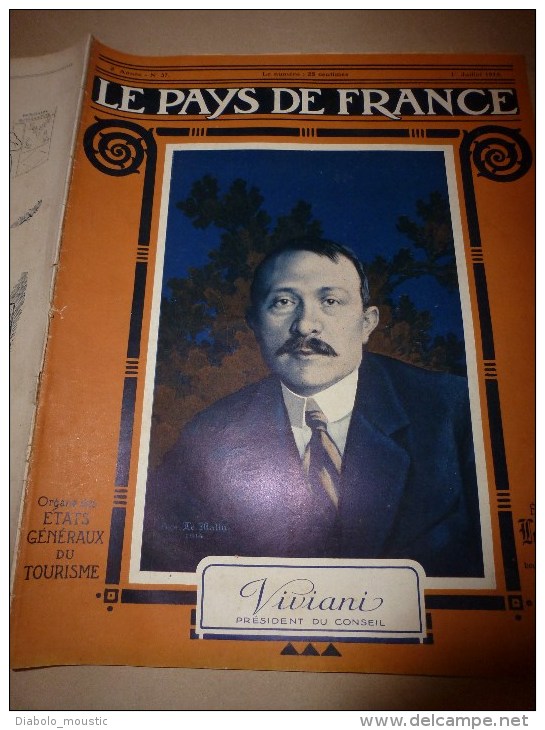 1915 JOURNAL De GUERRE (Le Pays De France): Blamont;Flandre;Carency;Bois De La Mort ;Beauséjour;WARNEFORD Aviateur (UK) - Français