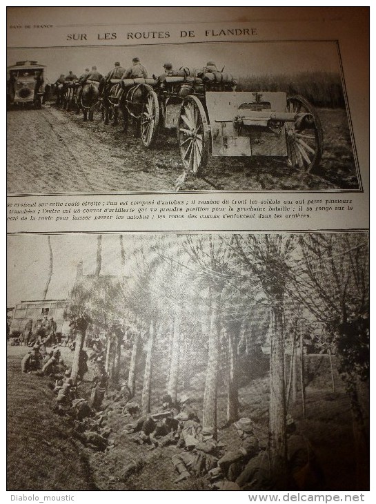 1915 JOURNAL De GUERRE (Le Pays De France): Blamont;Flandre;Carency;Bois De La Mort ;Beauséjour;WARNEFORD Aviateur (UK) - Francés