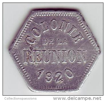 RARE - Monnaie De Nécessité - Colonie De La Réunion. 5c - - Monétaires / De Nécessité