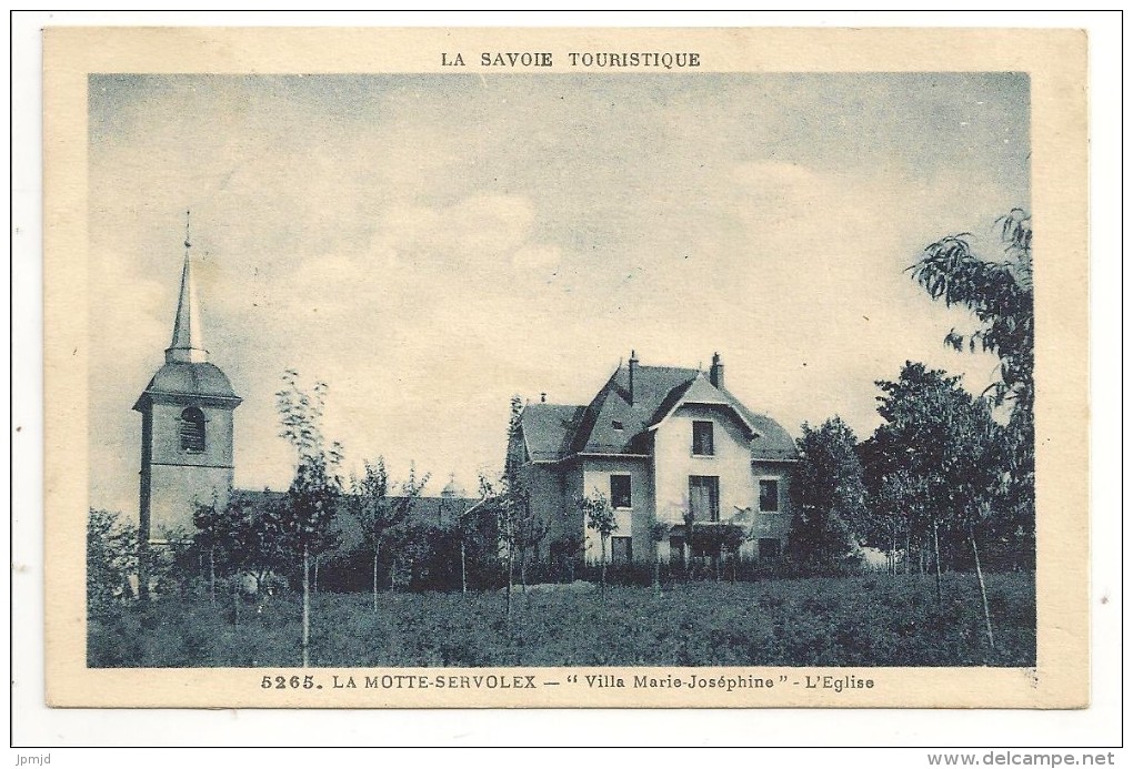 73 - LA MOTTE-SERVOLEX - "Villa Marie-Joséphine" - L'Eglise - Grimal 5265 - Colonie De Vacances St Martin D'Ainay Lyon - La Motte Servolex