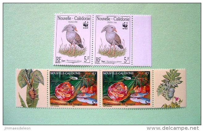 New Caledonia 1998/99 - Mint - Bird - Fishes Food (2 X Scott 797, 832 = 4.90 $) - Nuevos