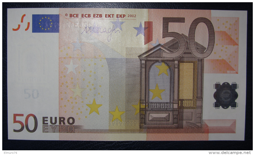 50 EURO J083G4 DRAGHI Italy Italia Serie S  Perfect UNC - 50 Euro