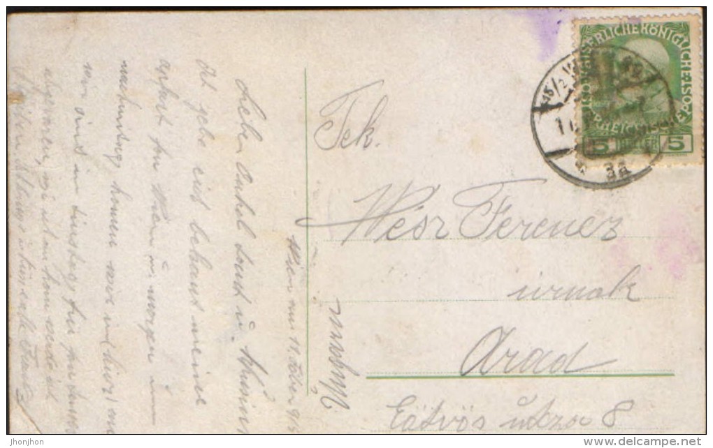 Austria- Postcard Circulated In 1915 - Wien - Parlament - 2/scans - Ringstrasse