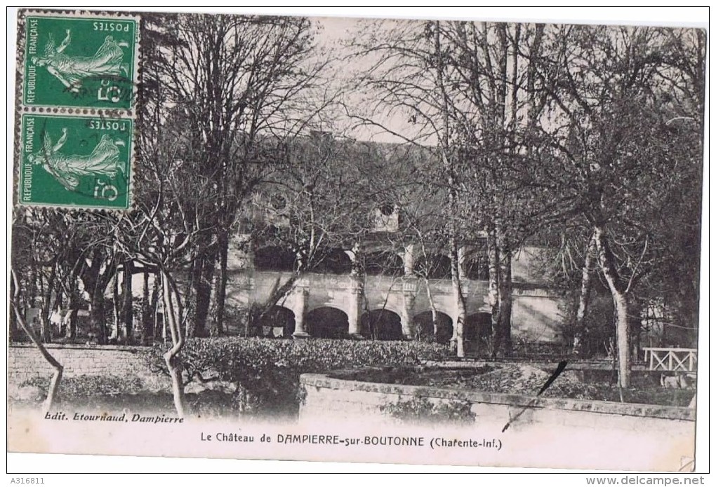 Cpa  Le Chateau De Dampierre Sur Boutonne (chrente Inf ) - Dampierre-sur-Boutonne