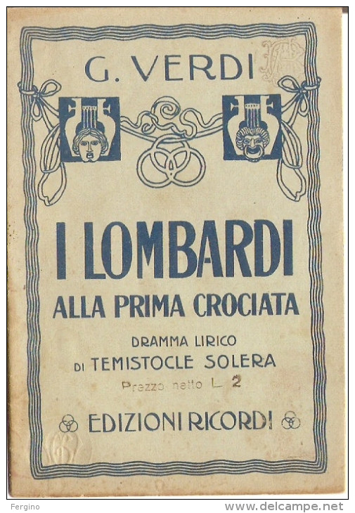 6347/a - GIUSEPPE VERDI - I LOMBARDI ALLA PRIMA CROCIATA - LIBRETTO D'OPERA - Cinema & Music