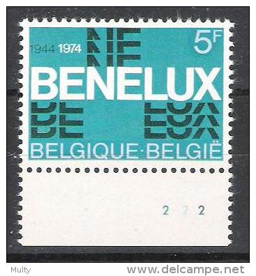 Belgie OCB 1723 (**) Met Plaatnummer 2. - 1971-1980