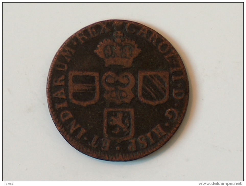 PAYS BAS ESPAGNOLS 1 LIARD 1691 - Spanish Netherlands