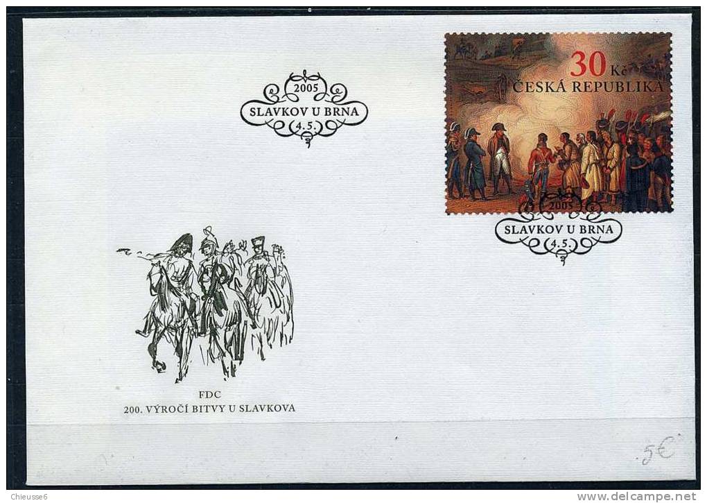 Lot 222 - B 11 - Rep. Tchèque - Tbre Année 2005 S. Env. 1er Jour - Napoléon. Tableau - FDC