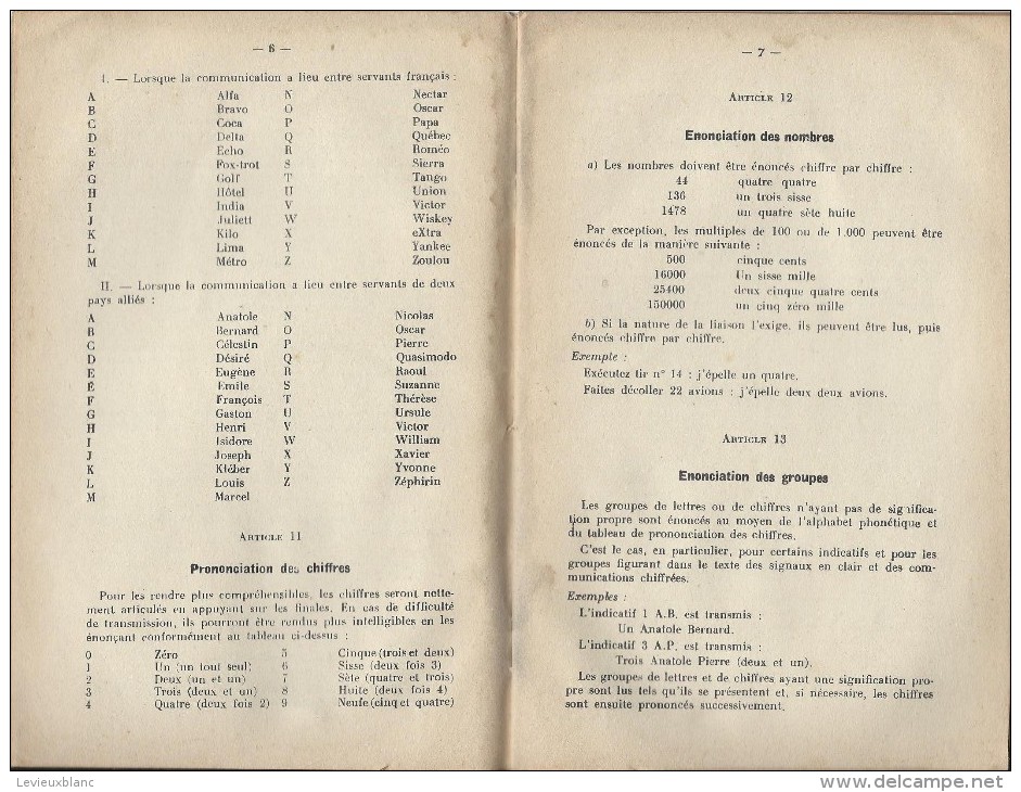 Manuel/ Ecole D´application De L´infanterie/Cours De Transmission/ Procédure Téléphonique/Saint Maixent/ 1955  LIV55 - Autres & Non Classés