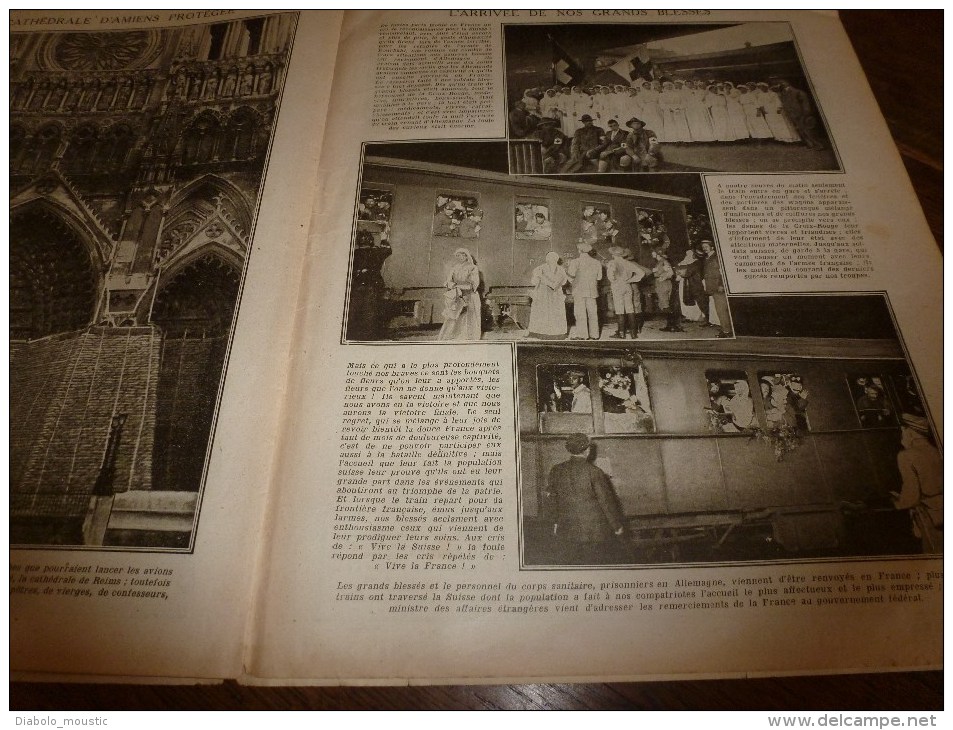 1915 JOURNAL de GUERRE(Le Pays de France):Piève di L.,Cortina d'A,,Federa;MALTE; Atelier du front (objets des POILUS)