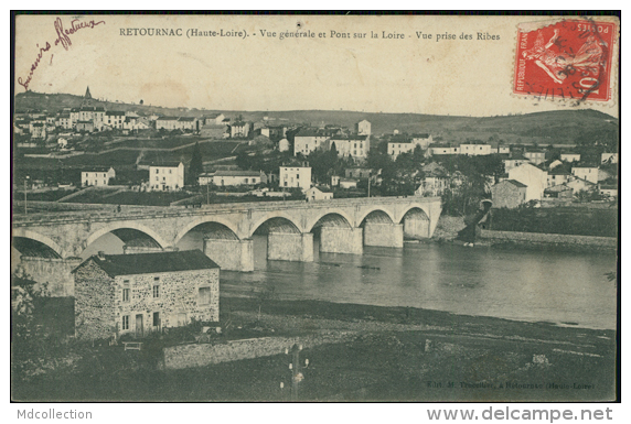 43 RETOURNAC / Vue Générale Et Pont Sur La Loire / - Retournac