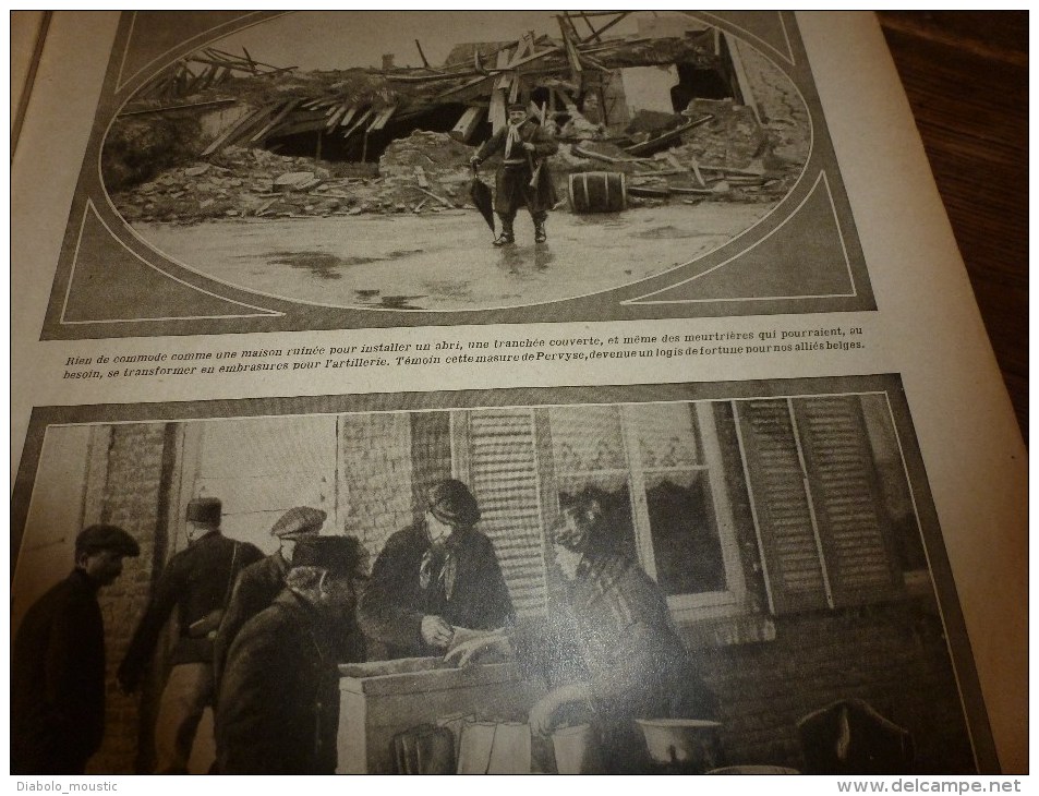 1914 JOURNAL de GUERRE(Le Pays de France):Au Maroc; La-Ferté-sous-Jouarre; Pervyse; Trilport; RAMSCAPELLE ; Ypres..etc