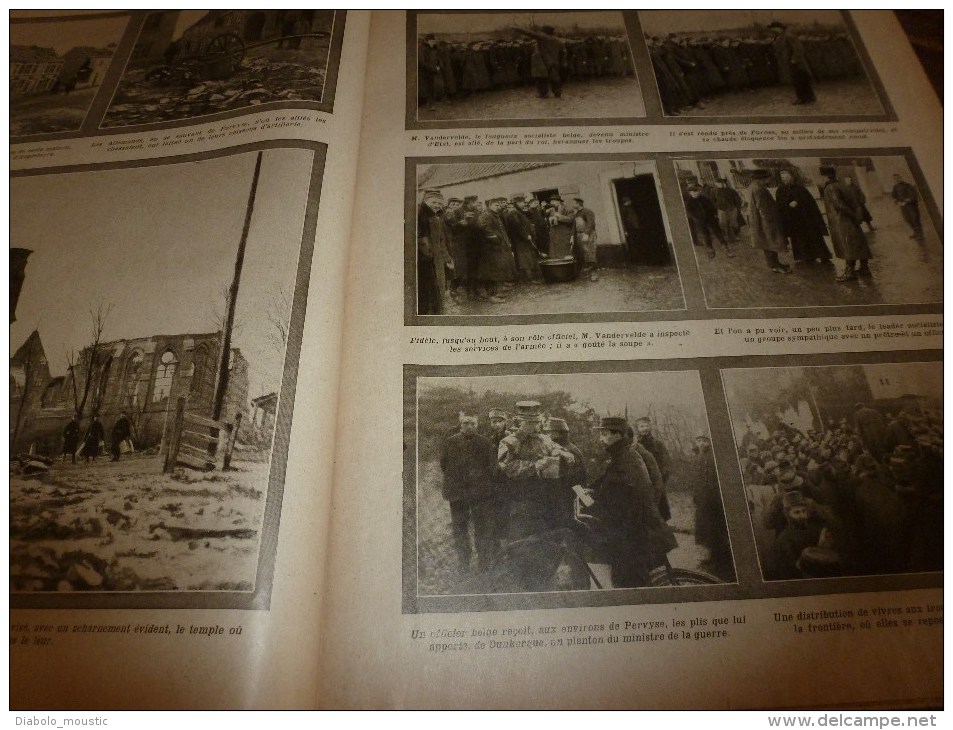 1914 JOURNAL de GUERRE(Le Pays de France):Au Maroc; La-Ferté-sous-Jouarre; Pervyse; Trilport; RAMSCAPELLE ; Ypres..etc