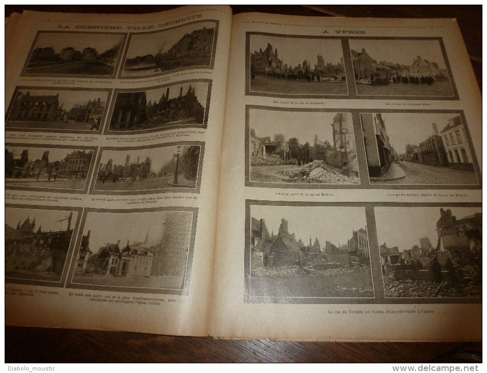 1914 JOURNAL de GUERRE(Le Pays de France):Au Maroc; La-Ferté-sous-Jouarre; Pervyse; Trilport; RAMSCAPELLE ; Ypres..etc