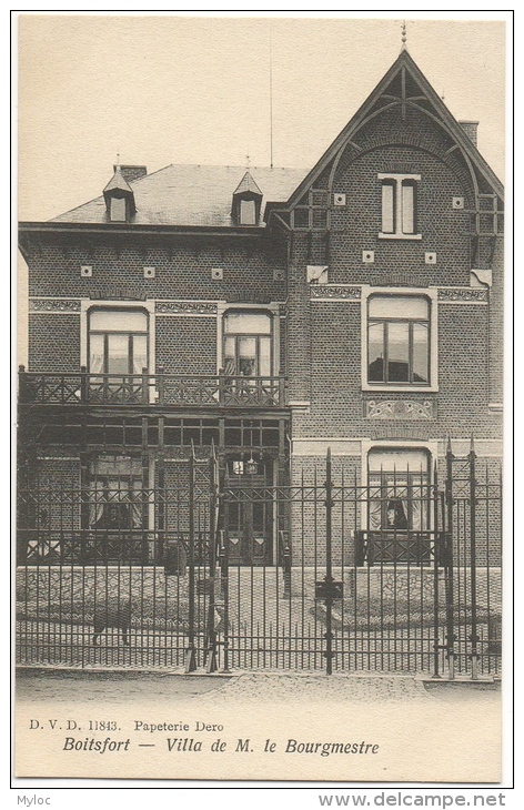 Boitsfort. Villa De M. Le Bourgmestre. - Watermael-Boitsfort - Watermaal-Bosvoorde