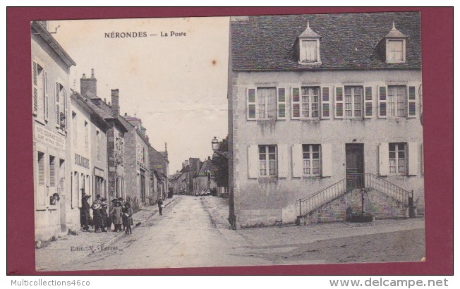 18 - 220814 - NERONDES - La Poste - Caisse Nationale D'épargne - Boulangerie Banque - Nérondes